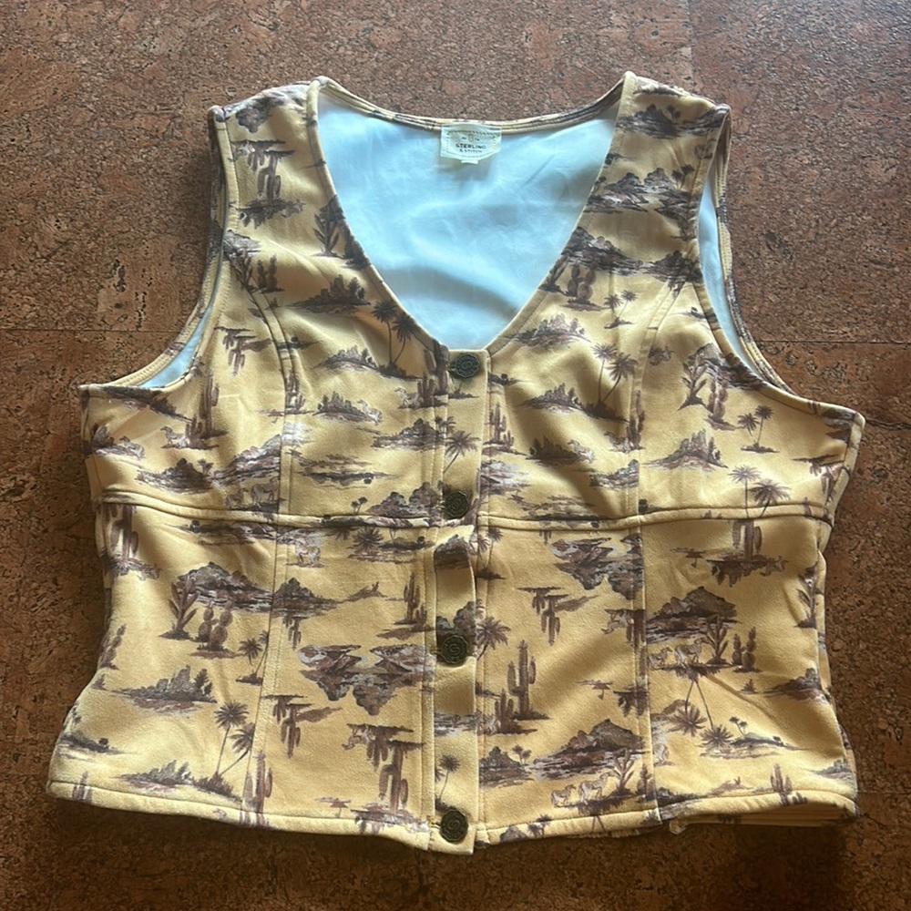 Cowgirl Vest in Yellow (XL) - WORN 1x
